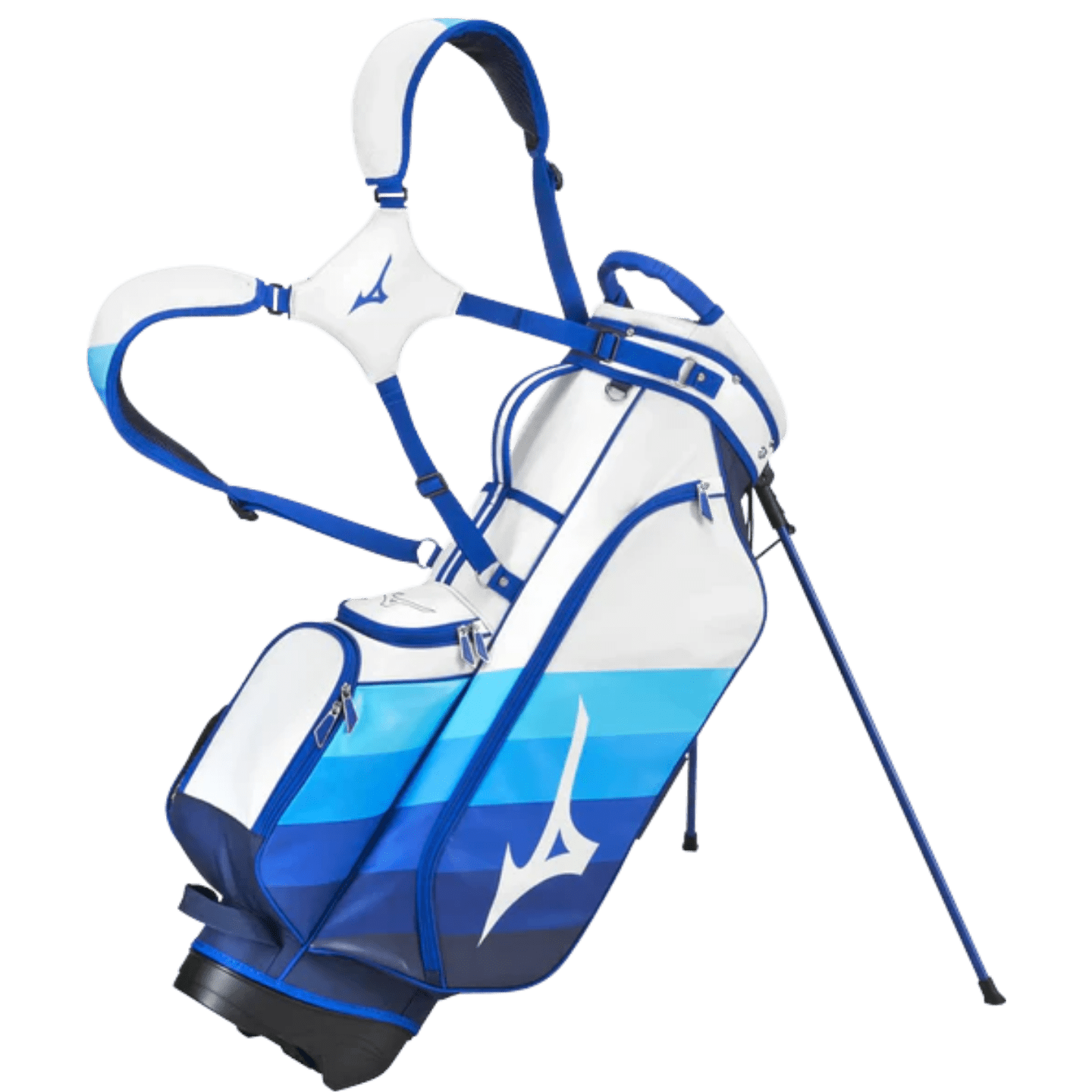 SACS DE GOLF TREPIEDS MIZUNO TOUR STAND BAG 25 BLEU BLANC - Mizuno - Golf Passion