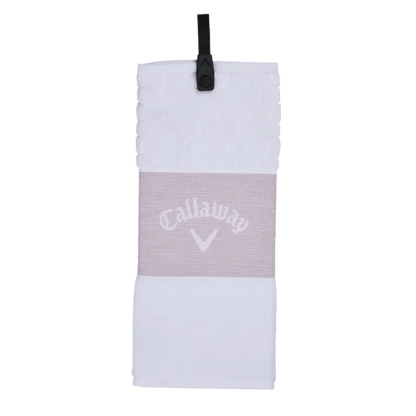 SERVIETTE CALLAWAY - TRIFOLD TOWEL WHITE - Golf Passion