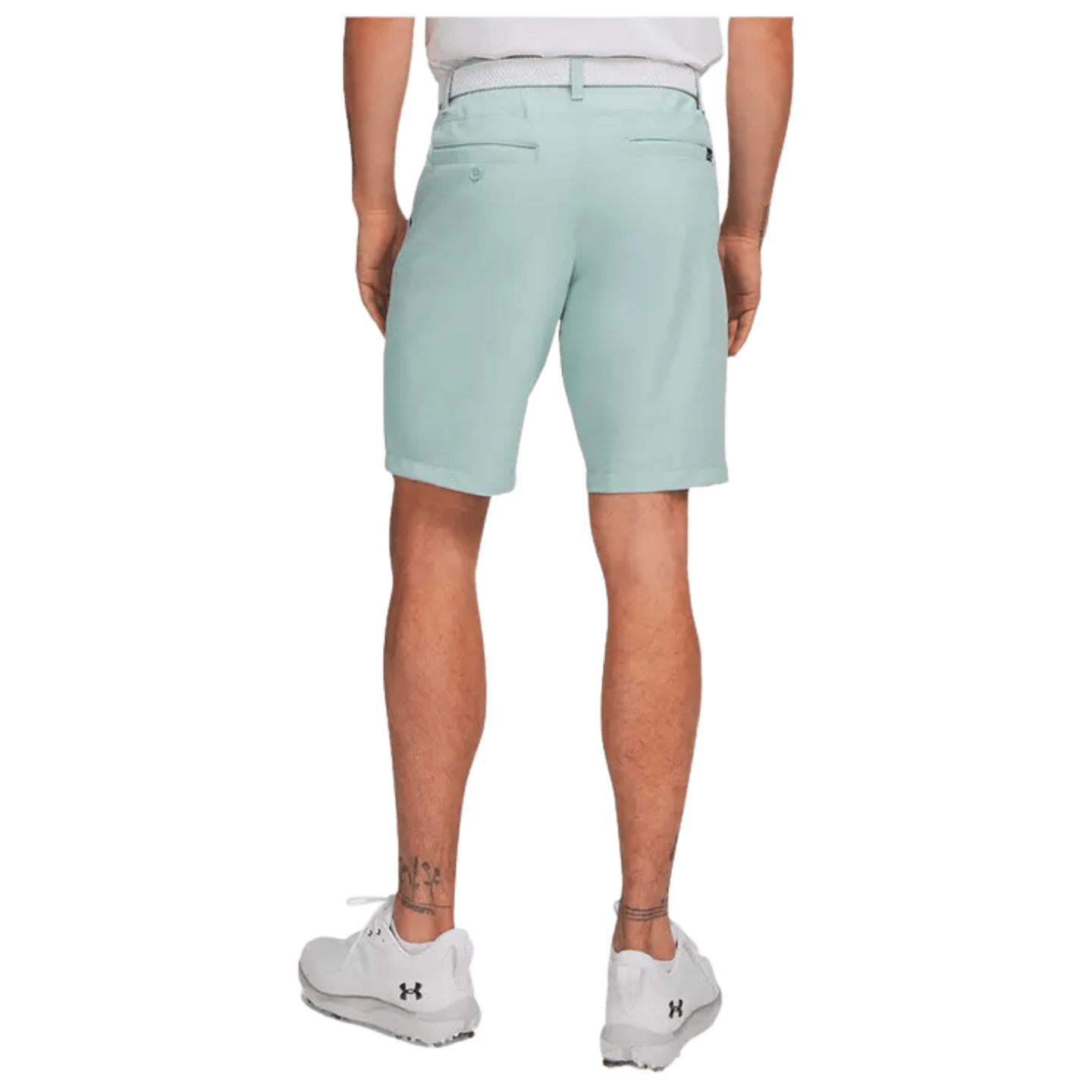 SHORT UNDER ARMOUR - DRIVE TAPERED ENAMEL BLUE HALO GRAY - Under Armour - Golf Passion