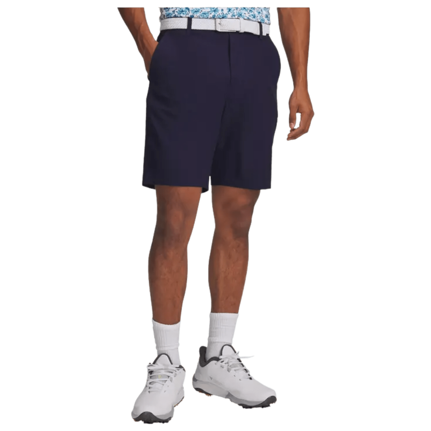 SHORT UNDER ARMOUR - DRIVE TAPERED MIDNIGHT NAVY HALO GRAY - Under Armour - Golf Passion