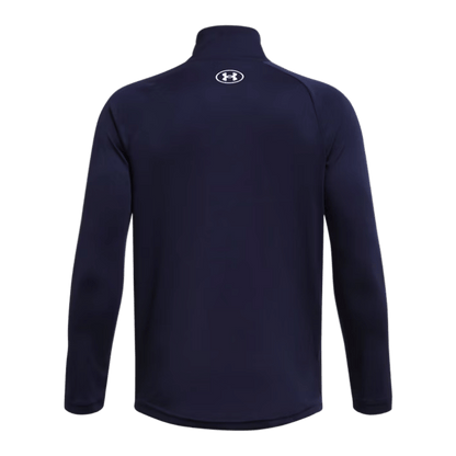 SOUS VETEMENT TECHNIQUE UNDER ARMOUR - TECH 2.0 1/2 ZIP MARINE BLANC - Golf Passion