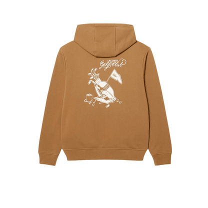 Sweat de golf homme Lacoste Sweatshirts A Capuche - vue de dos à plat | #color_beige