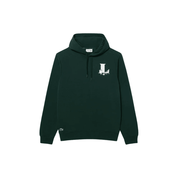 Sweat de golf homme Lacoste Sweatshirts A Capuche - vue de face à plat | #color_vert