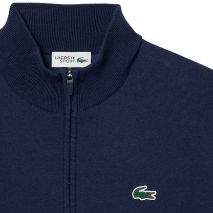 SWEAT LACOSTE - TRICOT BLEU MARINE - Golf Passion