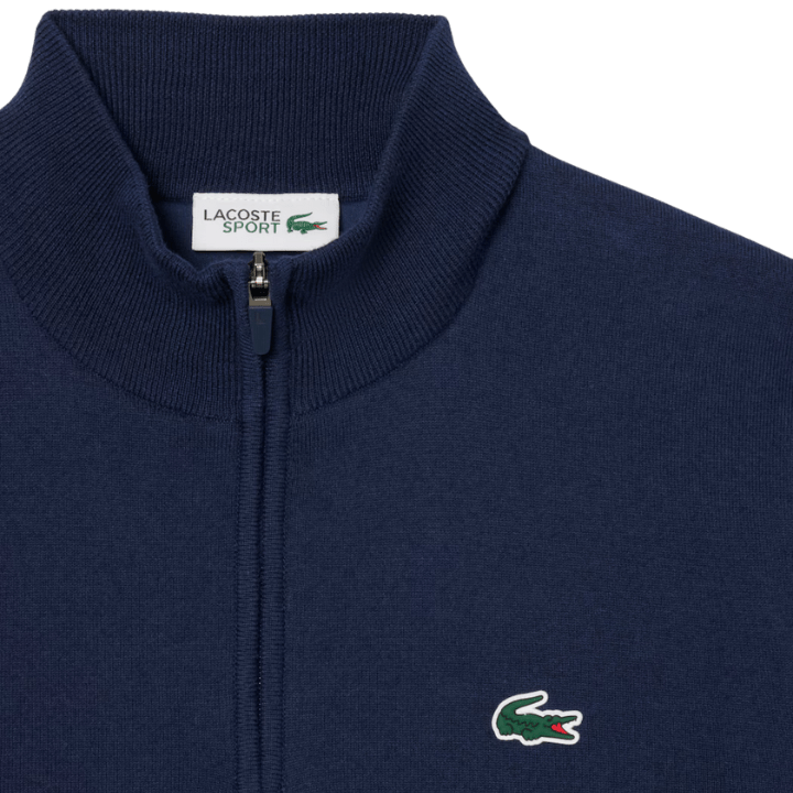 SWEAT LACOSTE - TRICOT BLEU MARINE - Golf Passion