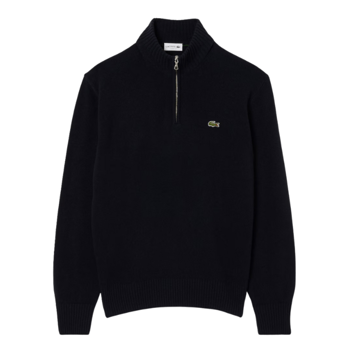 SWEAT LACOSTE - TRICOT BLEU MIDNIGHT - Golf Passion