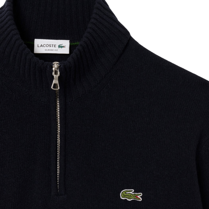 SWEAT LACOSTE - TRICOT BLEU MIDNIGHT - Golf Passion
