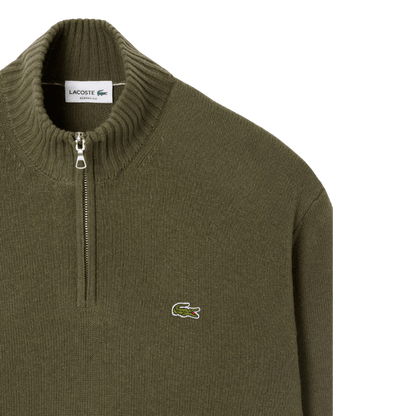 SWEAT LACOSTE - TRICOT OLIVE - Golf Passion