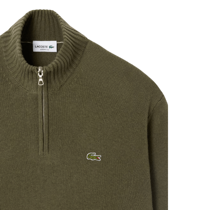 SWEAT LACOSTE - TRICOT OLIVE - Golf Passion