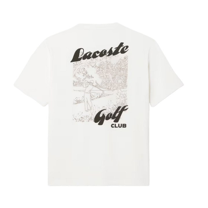 T - SHIRT LACOSTE - TEE - SHIRT 5 BLANC - Golf Passion