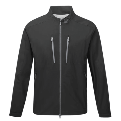 Veste de pluie de golf homme Footjoy Hydro Innovation - vue de face produit seul | #color_noir