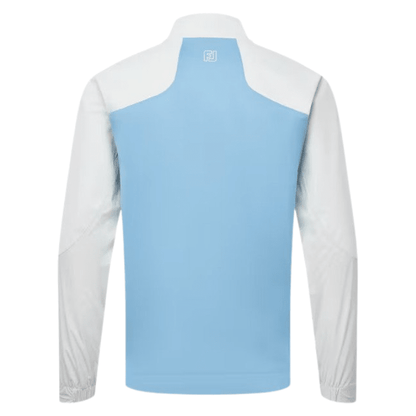 Veste de pluie de golf homme Footjoy Hydro Innovation - vue de dos produit seul | #color_gris/bleu