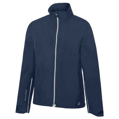 Veste de pluie de golf Galvin Green Ava - vue de face produit seul | #color_bleu-marine
