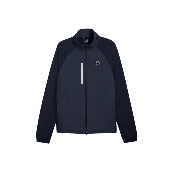 Veste de pluie de golf homme Puma Hielands - vue de face produit seul | #color_marine