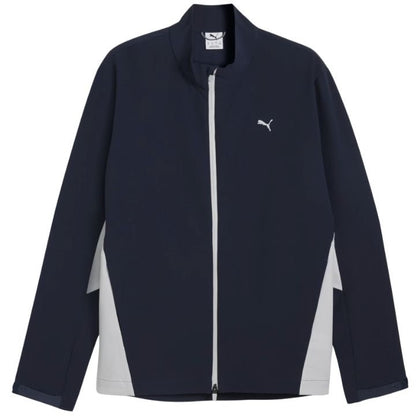 Veste de pluie de golf homme Puma Softshell Golf Jacket - vue de face produit seul | #color_marine