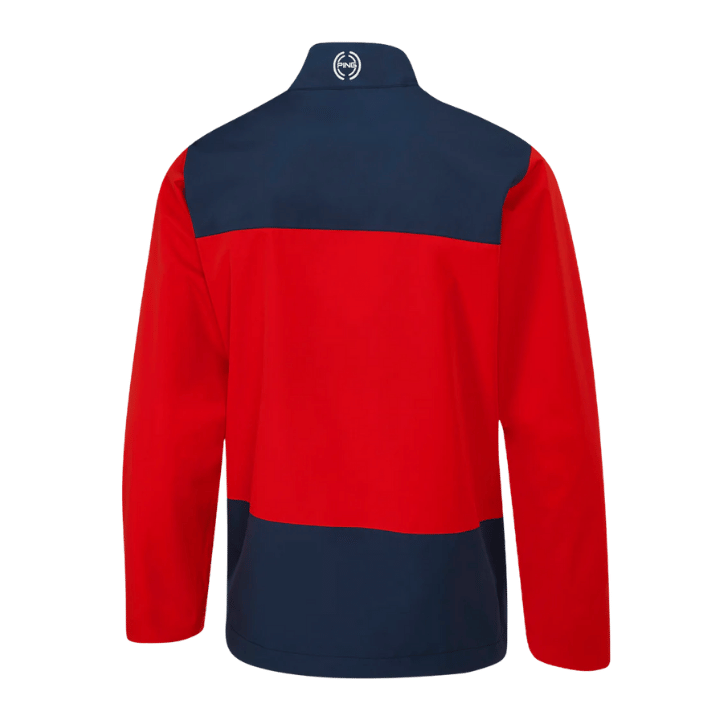 VESTE DE PLUIE PING - AQUADRIVE ROUGE BLEU MARINE - Golf Passion