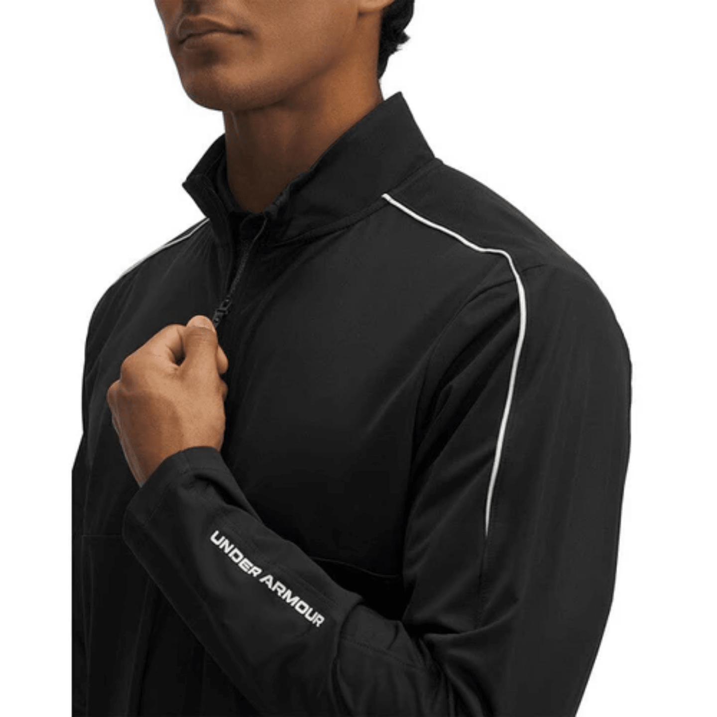 VESTE DE PLUIE - UNDER ARMOUR DRIVE WIND HALF ZIP NOIR BLANC - Under Armour - Golf Passion