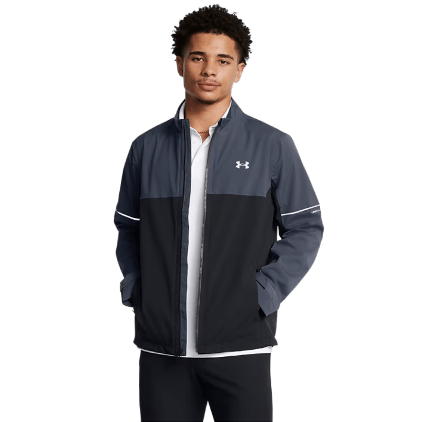 VESTE DE PLUIE - UNDER ARMOUR NOIR ARGENT - Under Armour - Golf Passion