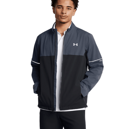 VESTE PLUIE - UNDER ARMOUR MARINE ARGENT - Under Armour - Golf Passion