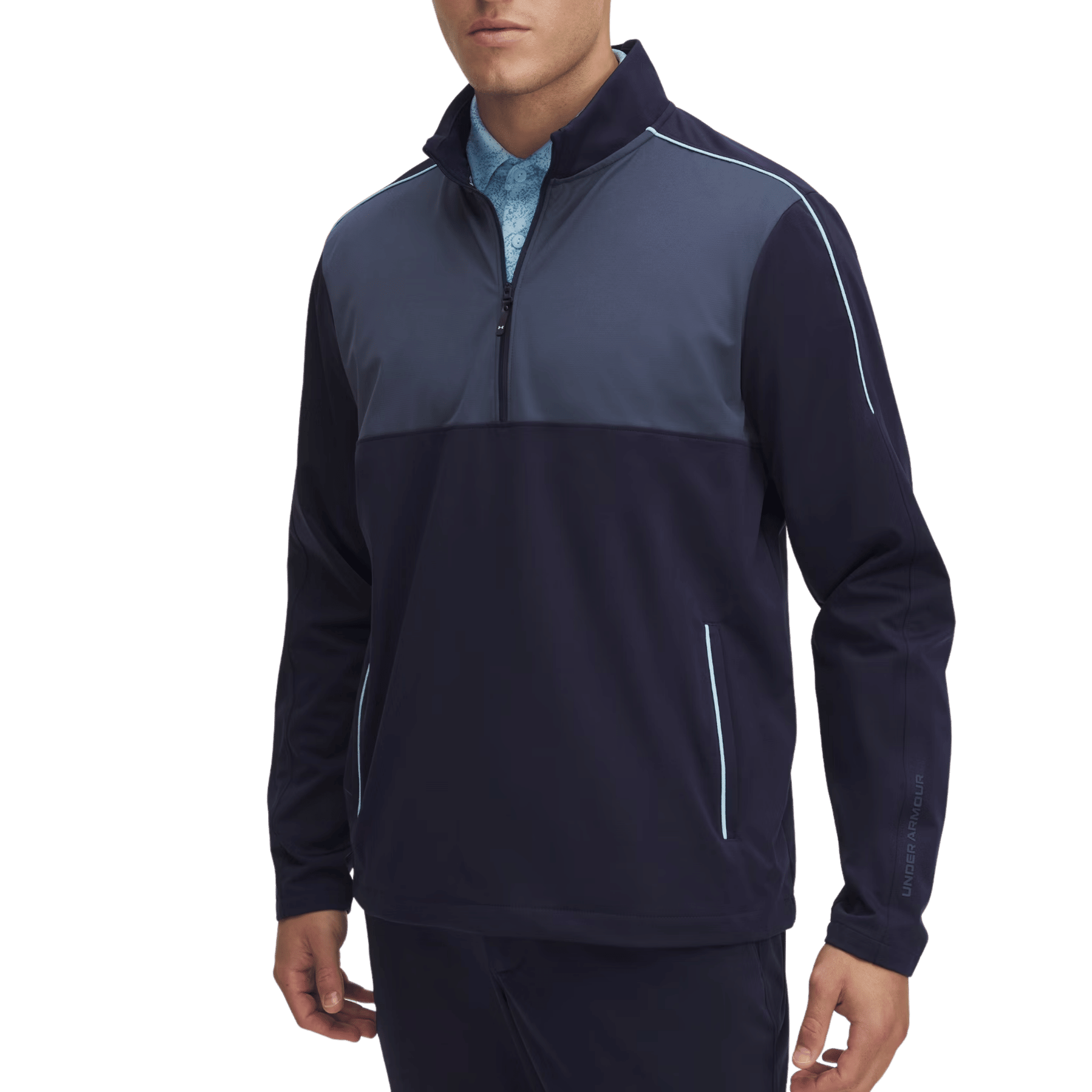 VESTE UNDER ARMOUR - UA DRIVE WIND HALF ZIP BLEU - Under Armour - Golf Passion